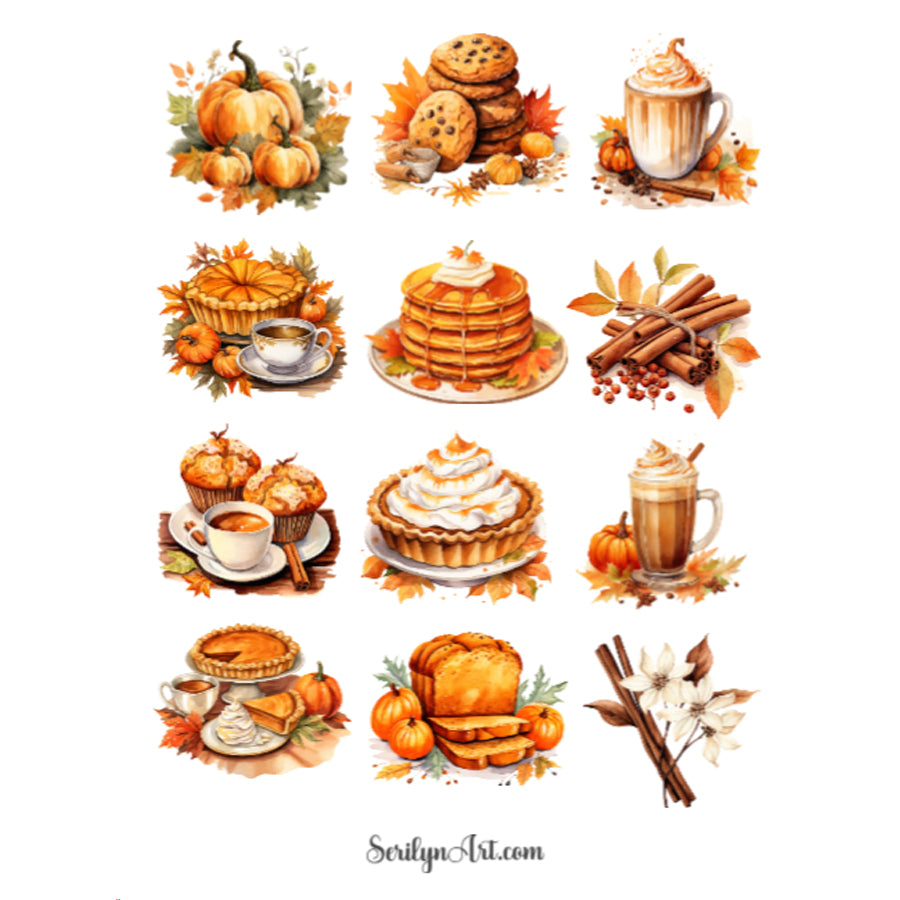 Pumpkin Spice Sticker Sheet