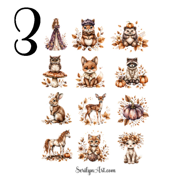 Pumpkin Spice Fairytale Sticker Sheet