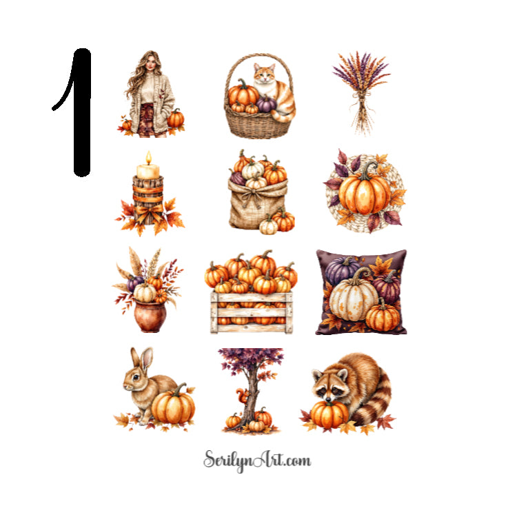 Pumpkin Spice Glow Sticker Sheet