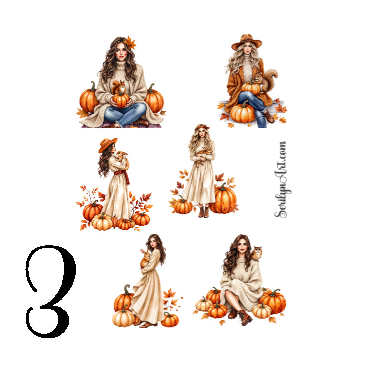 Pumpkin Spice Glow Sticker Sheet