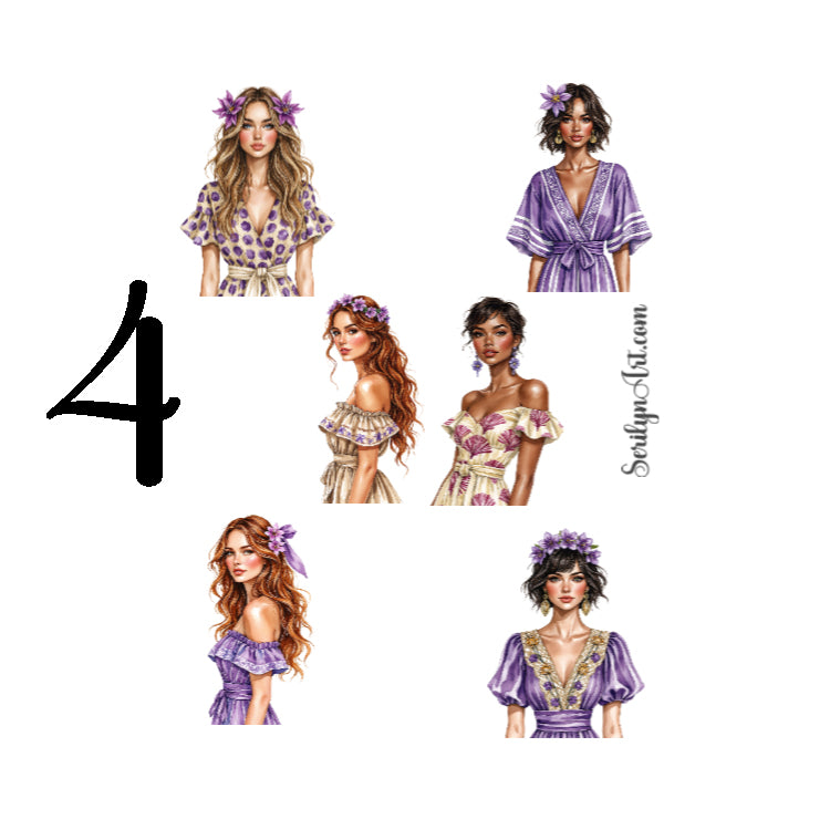 Purple Island Sticker Sheet