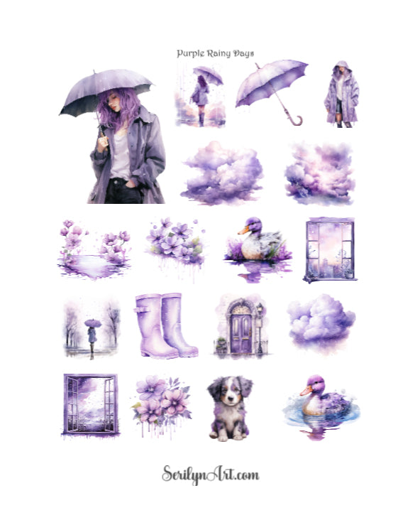 Purple Rainy Days