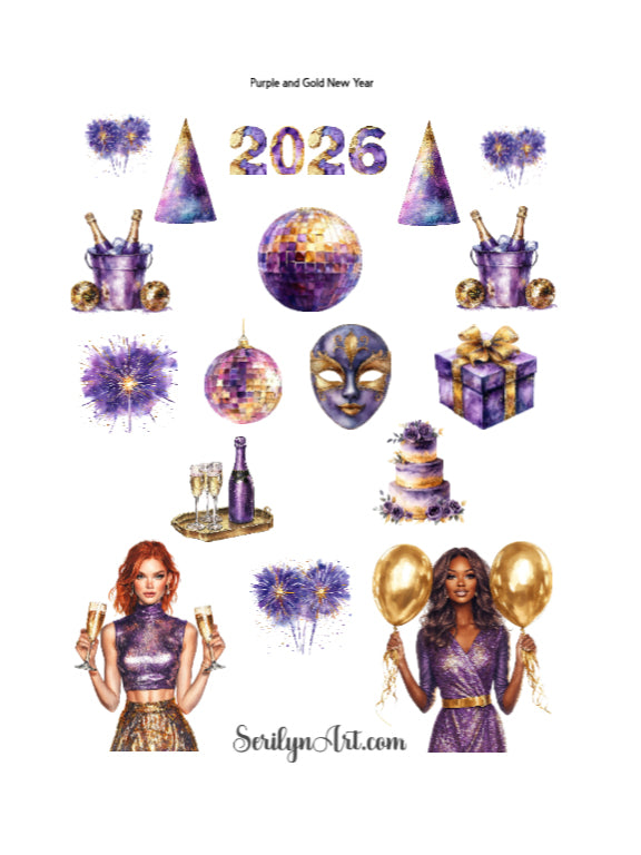 Purple and Gold New Year