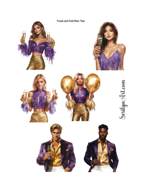 Purple and Gold New Year