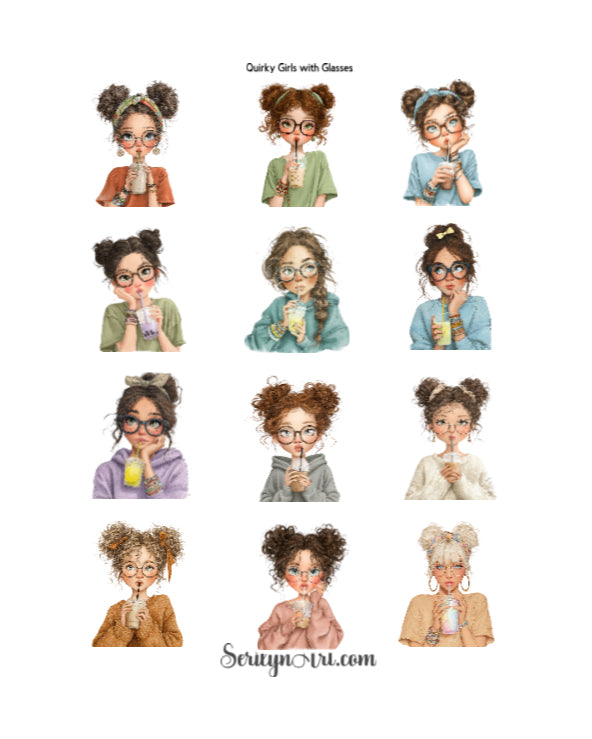 Quirky Girls with Glasses