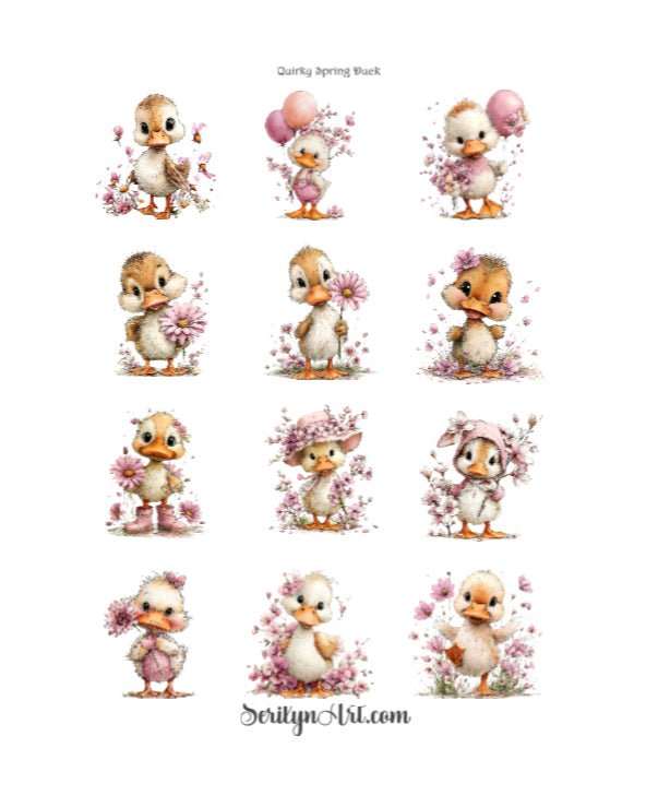 Quirky Spring Duck