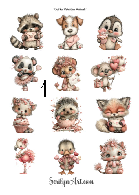 Quirky Valentine Animals