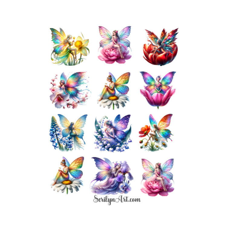 Rainbow Fairies Sticker Sheet