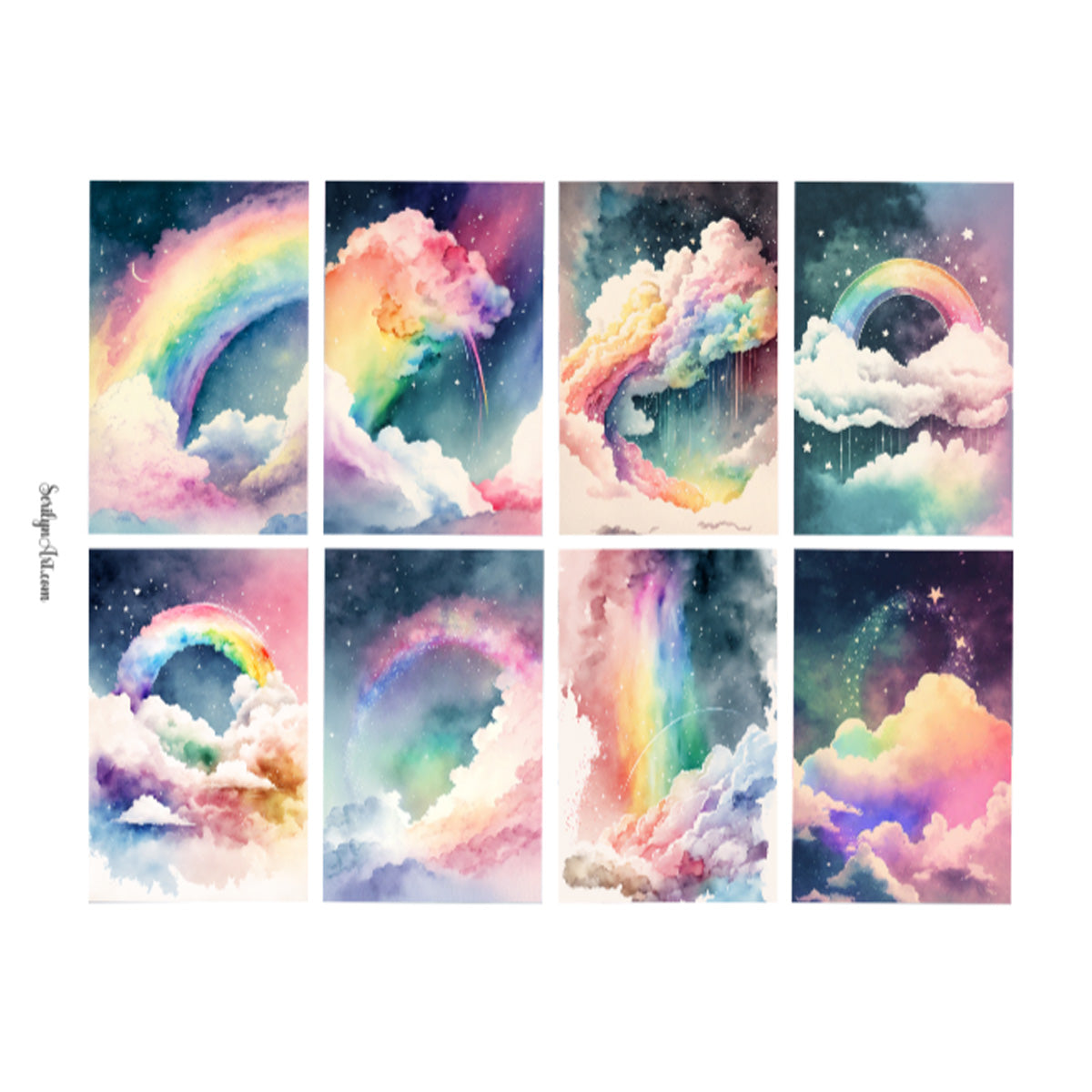 Rainbow Sky Deco Boxes