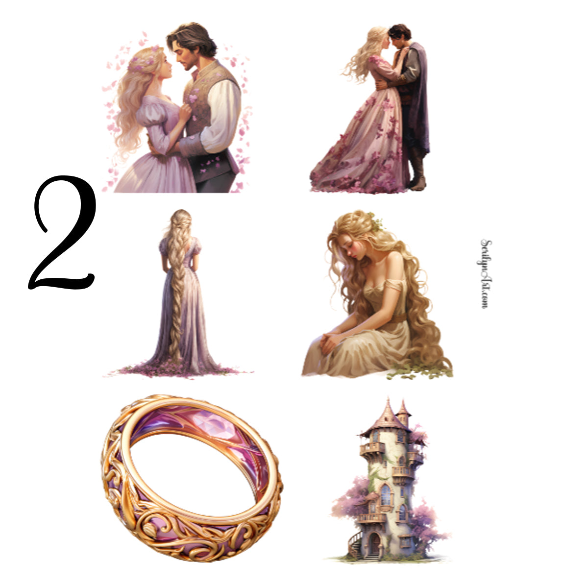 Rapunzel Sticker Sheet