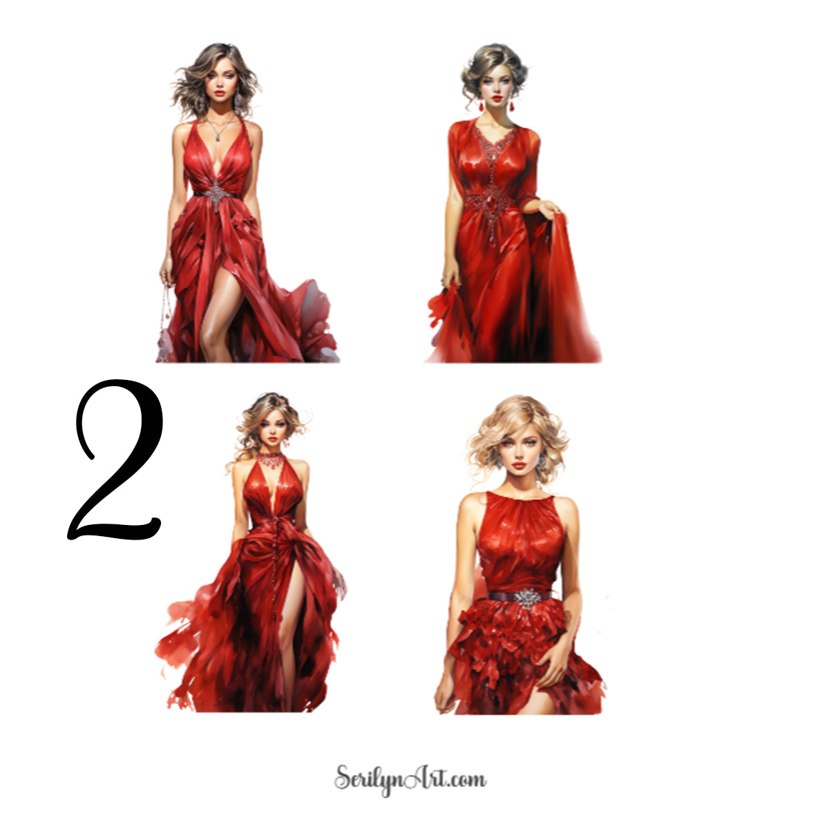 Red Dress Sticker Sheet