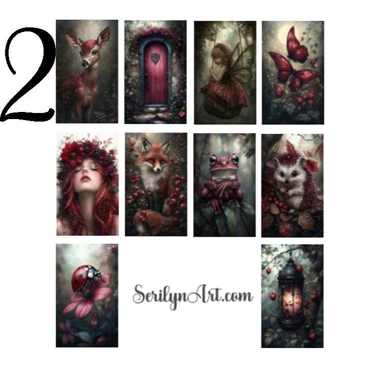 Red Forest Fairy Deco Boxes