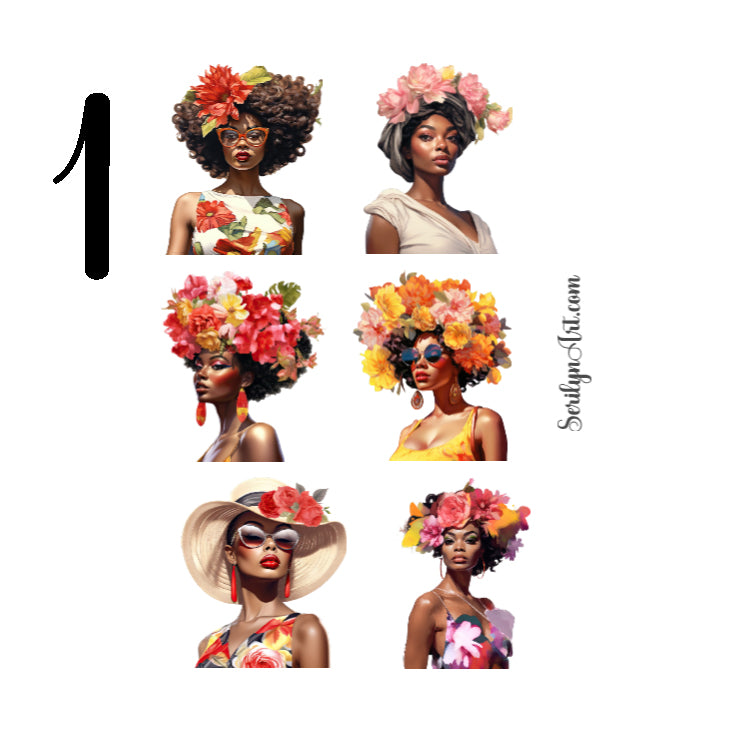 Regal Blooms Sticker Sheet