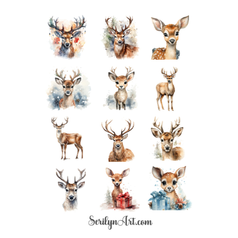 Reindeer Sticker Sheet