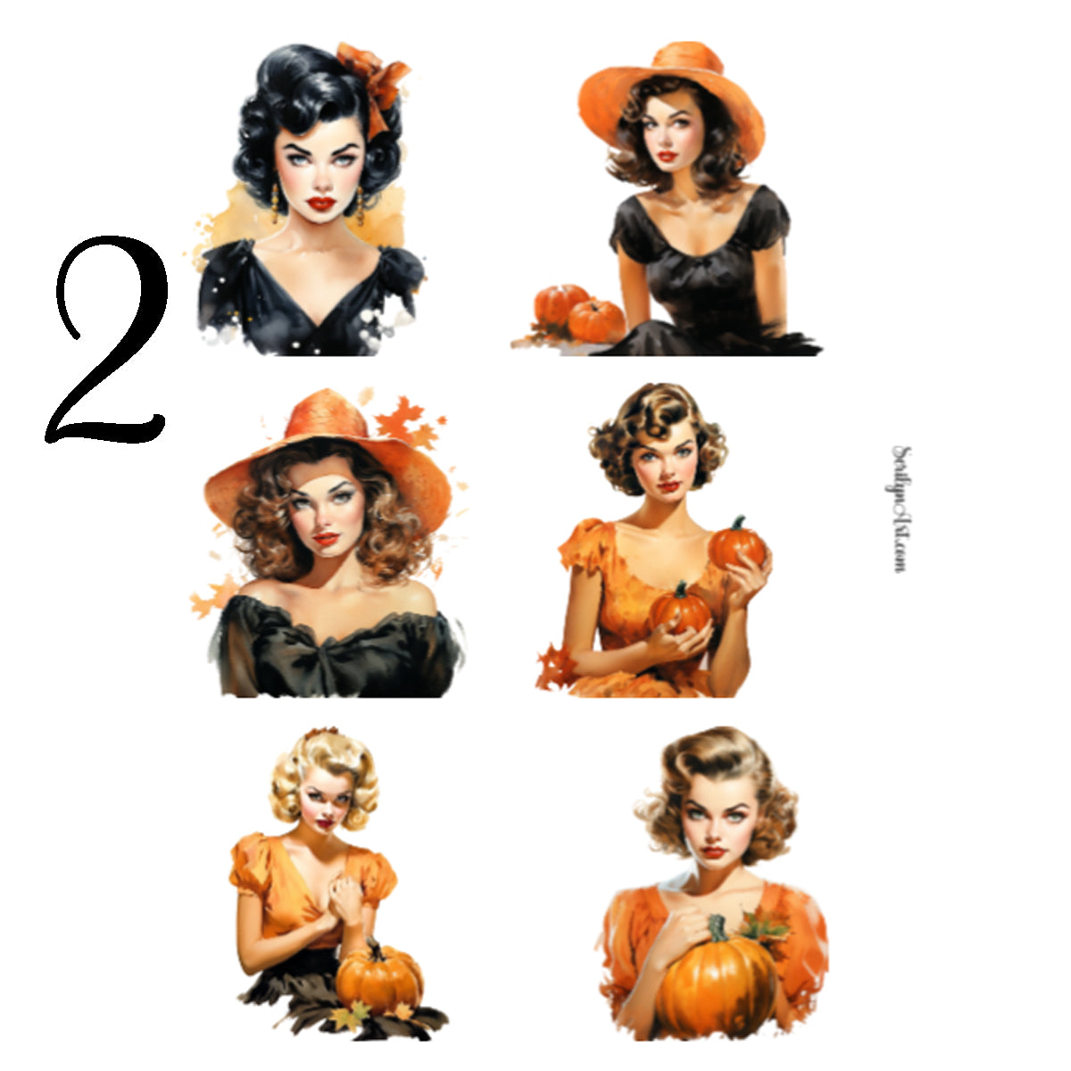 Retro Halloween Sticker Sheet