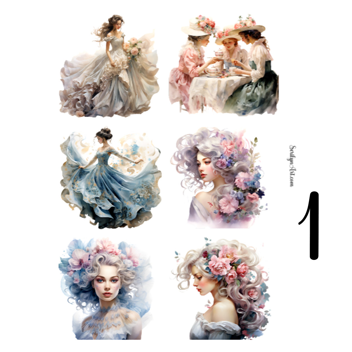 Rococo Sticker Sheet