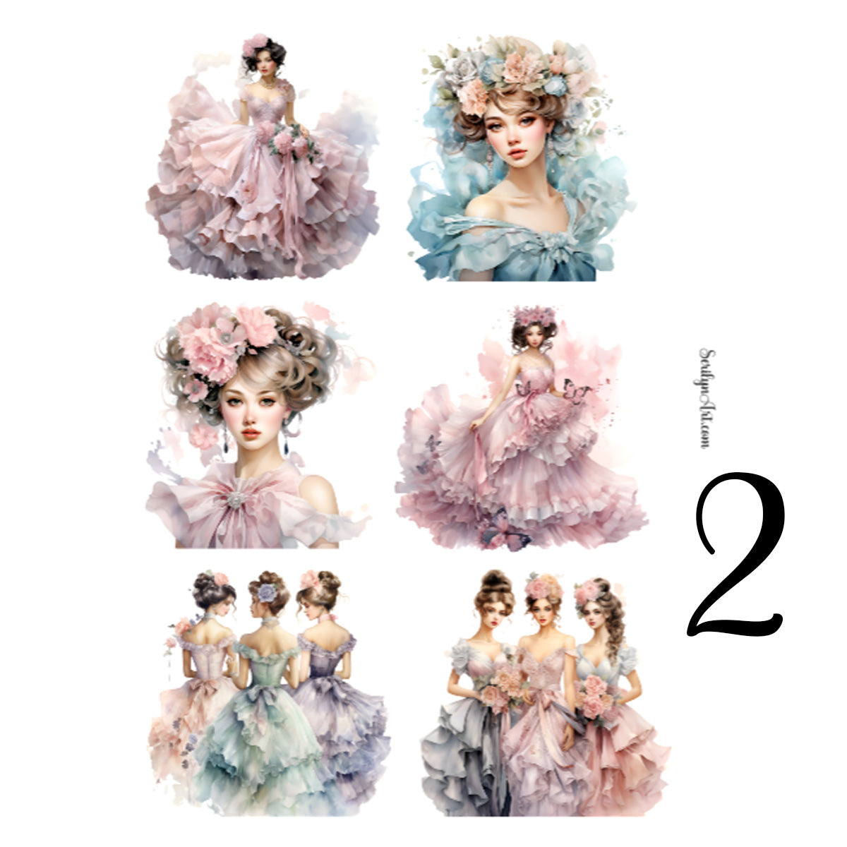 Rococo Sticker Sheet