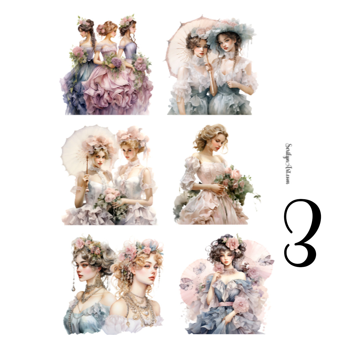 Rococo Sticker Sheet