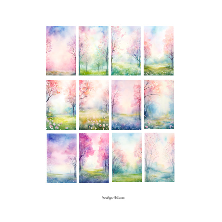 Romantic Spring Day Sticker Sheet