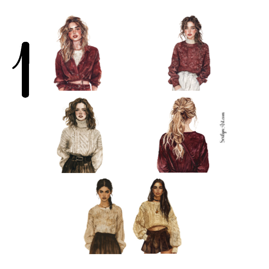 Rustic Autumn Sticker Sheet