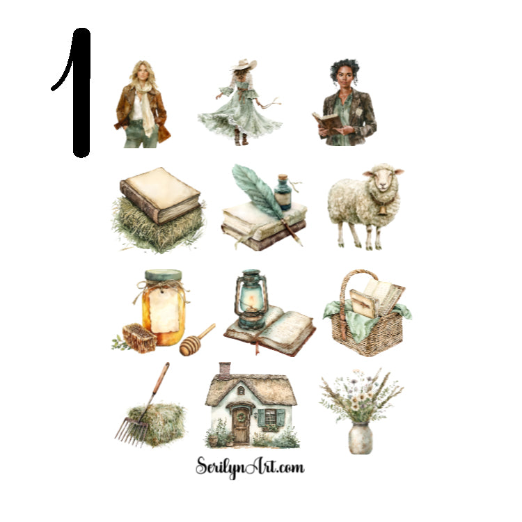 Rustic Grace Sticker Sheet