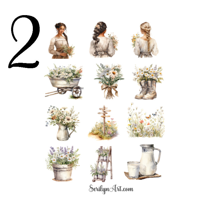 Rustic Spring Sticker Sheet
