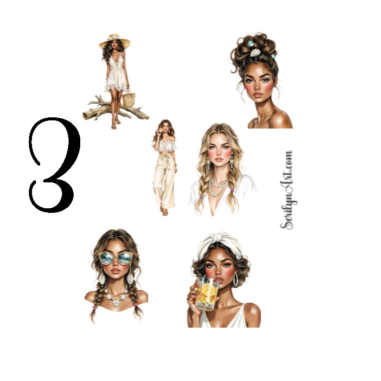 Salty Beach Air Sticker Sheet