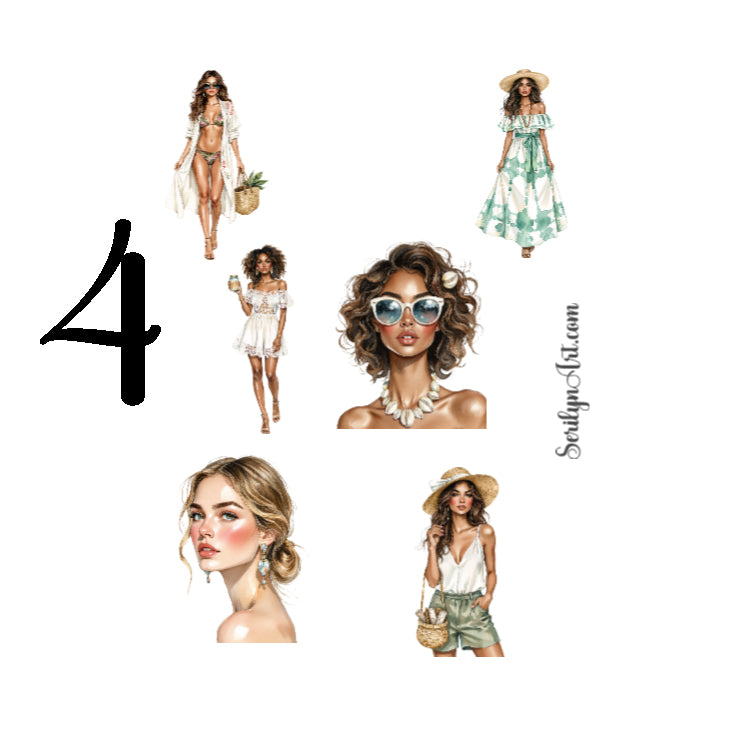 Salty Beach Air Sticker Sheet