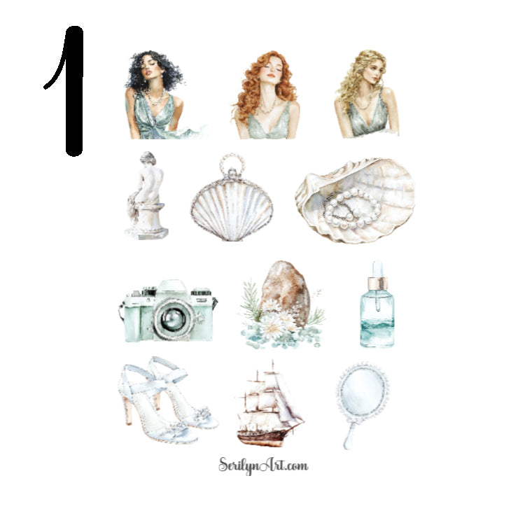 Sea Nymph Sticker Sheet