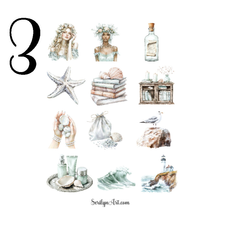 Sea Nymph Sticker Sheet