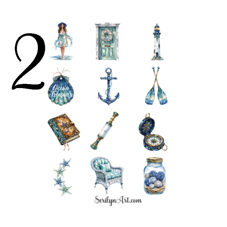 Seaside Breeze Sticker Sheet