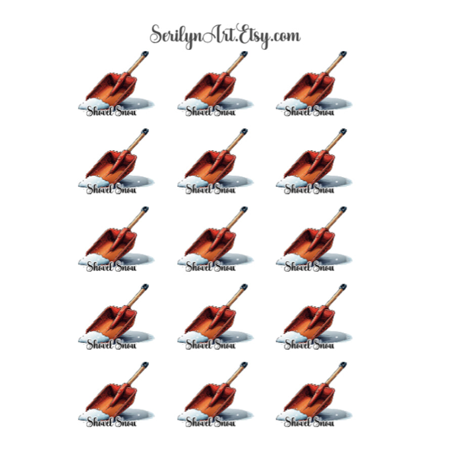 Shovel Snow Functional Icons