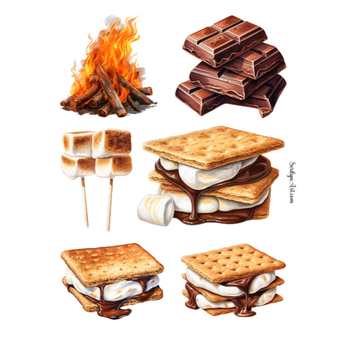 Smores Sticker Sheet