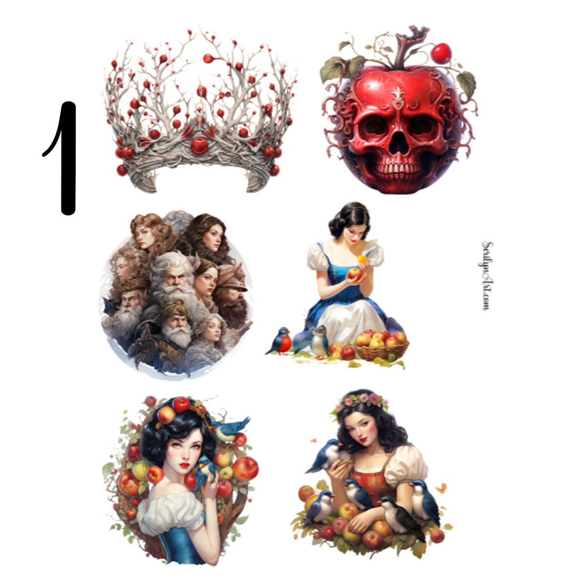 Snow White Sticker Sheet