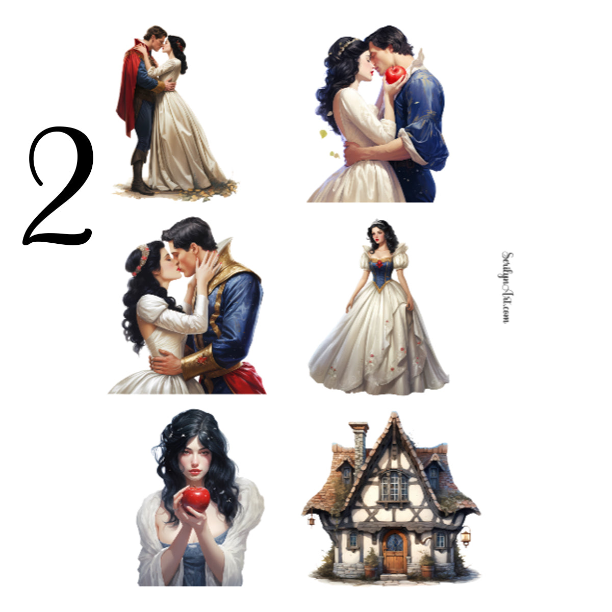 Snow White Sticker Sheet