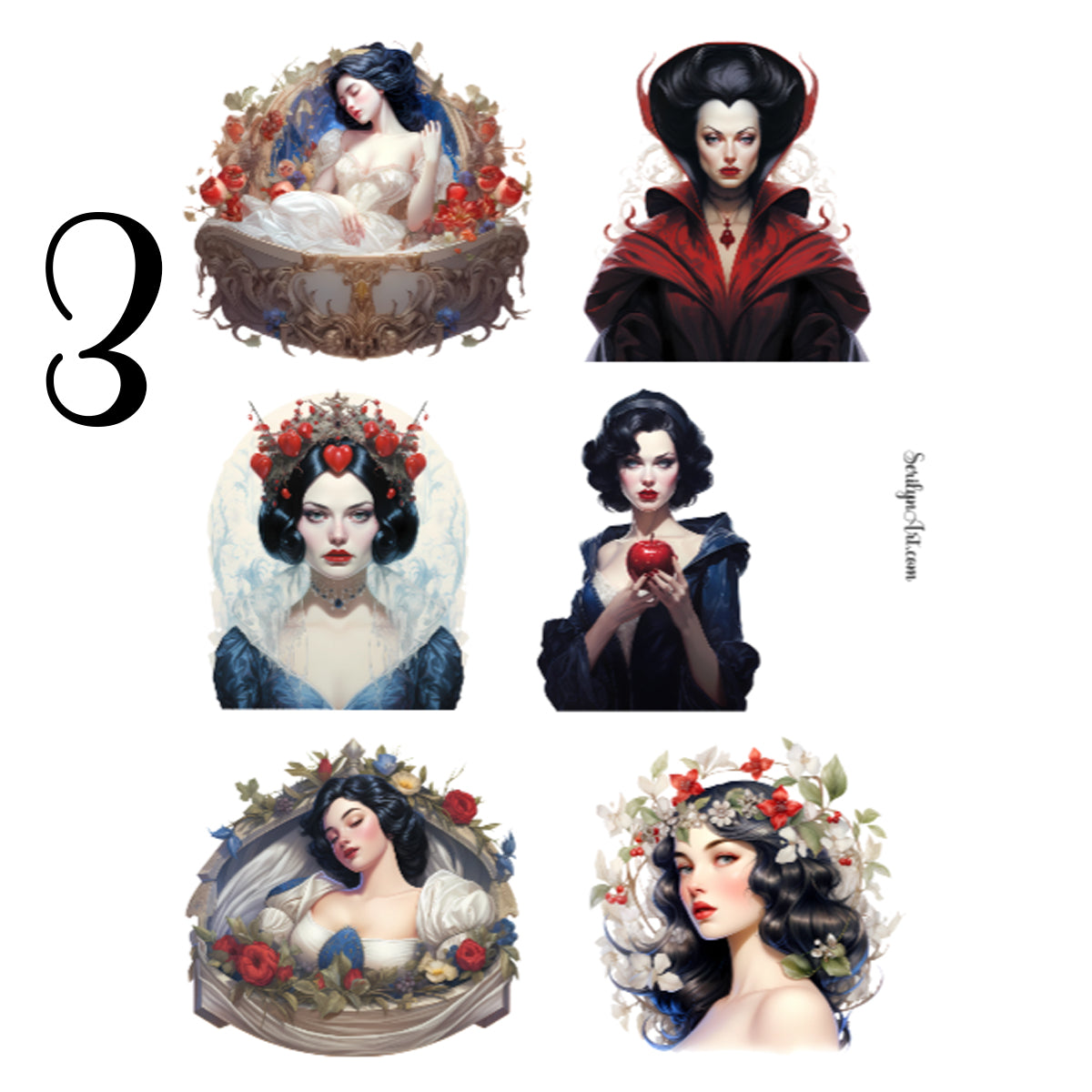Snow White Sticker Sheet