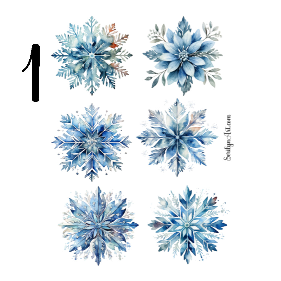 Snowflakes Sticker Sheet