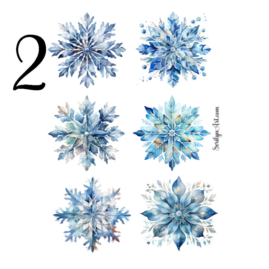 Snowflakes Sticker Sheet