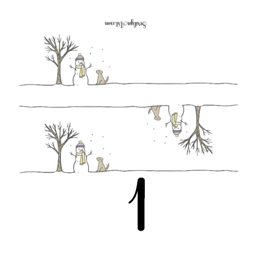 Snowman Borders Sticker Sheet