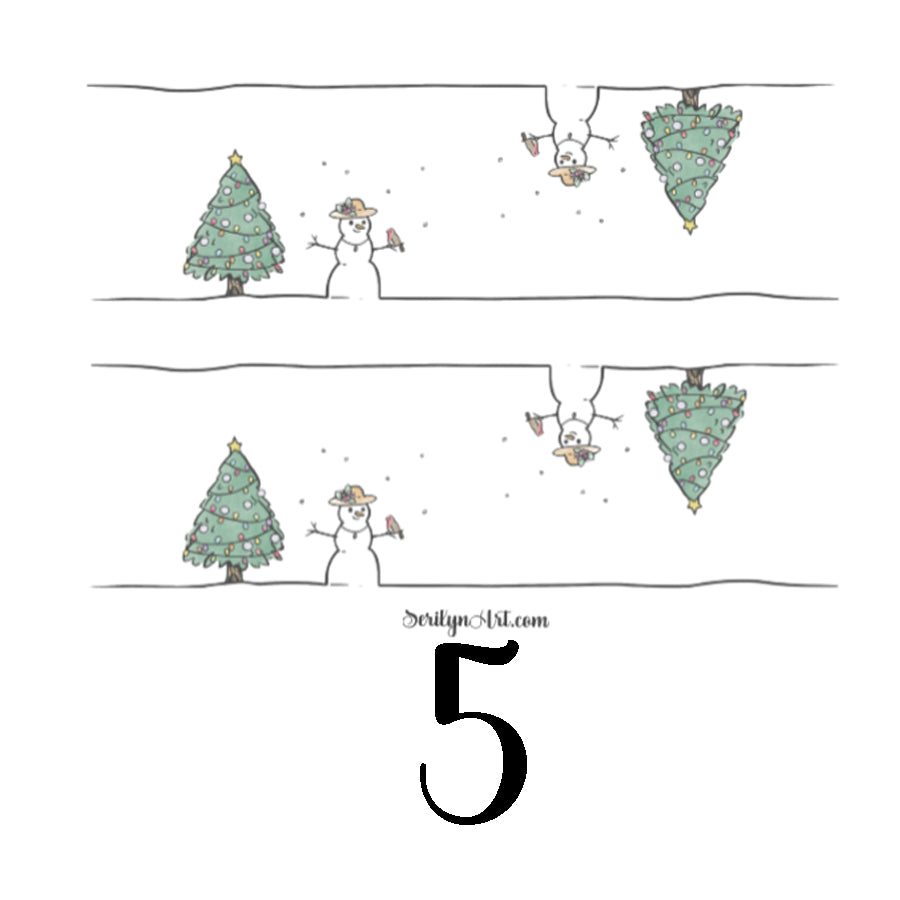 Snowman Borders Sticker Sheet