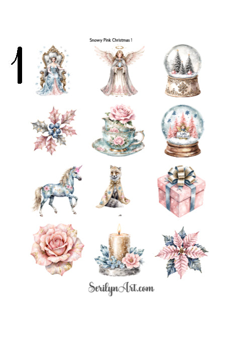 Snowy Pink Christmas