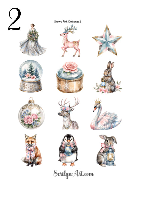 Snowy Pink Christmas