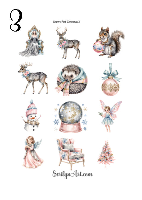 Snowy Pink Christmas