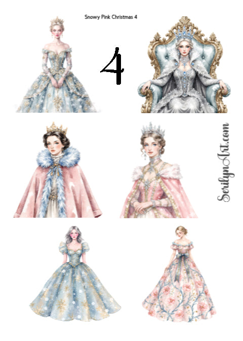 Snowy Pink Christmas