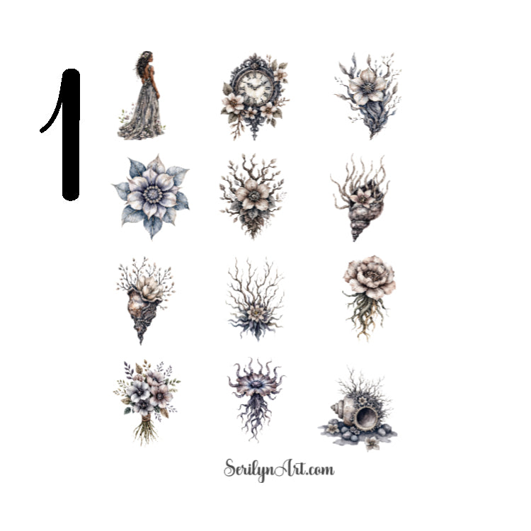 Spectral Anemones Sticker Sheet