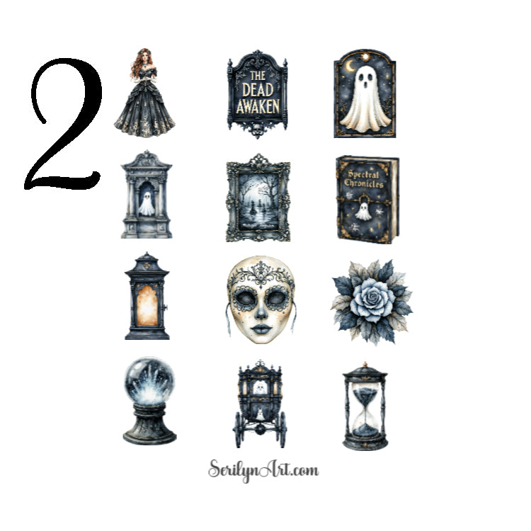 Spectral Graveyard Waltz Sticker Sheet