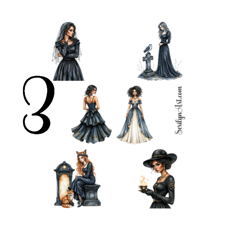 Spectral Graveyard Waltz Sticker Sheet