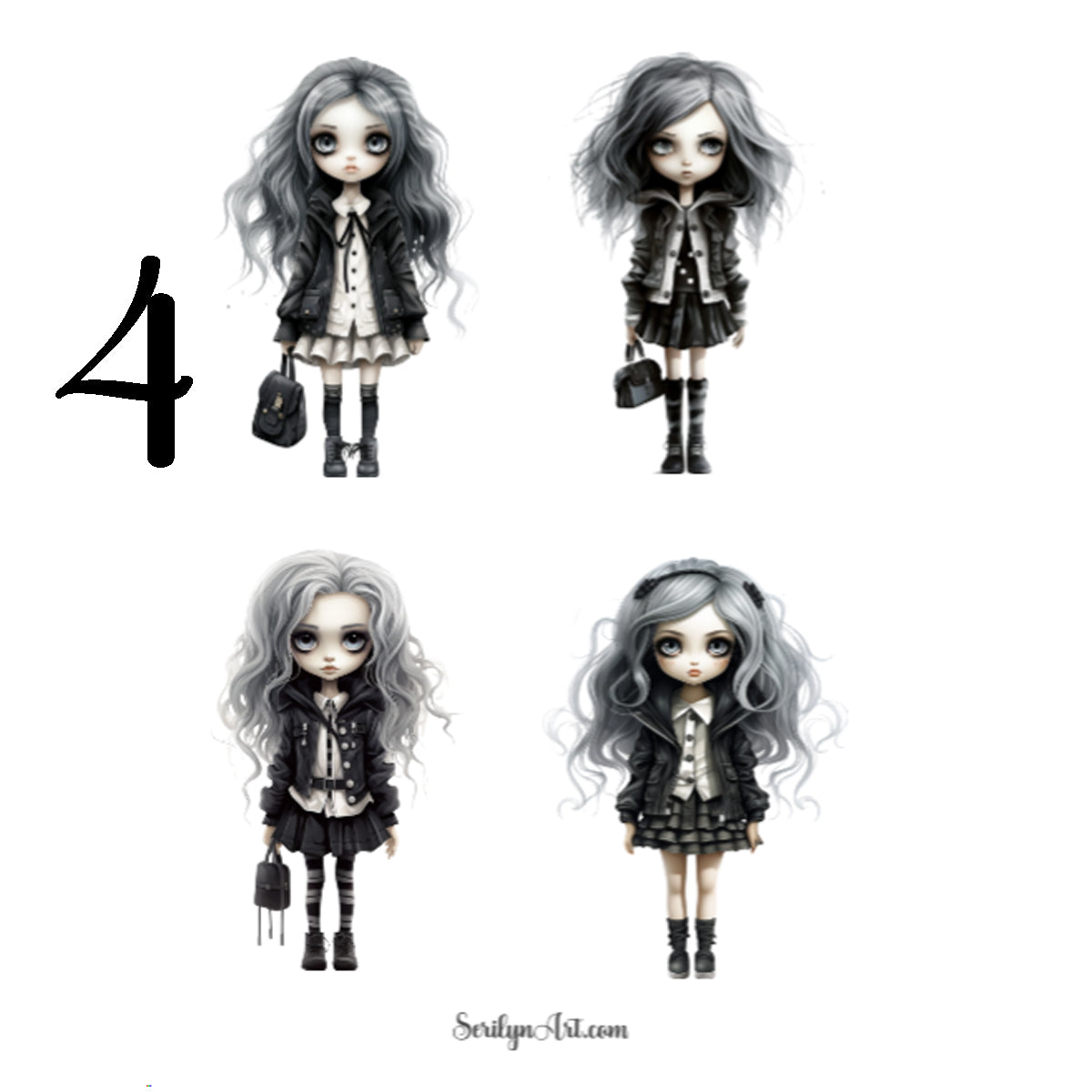 Spooky Girl Sticker Sheet