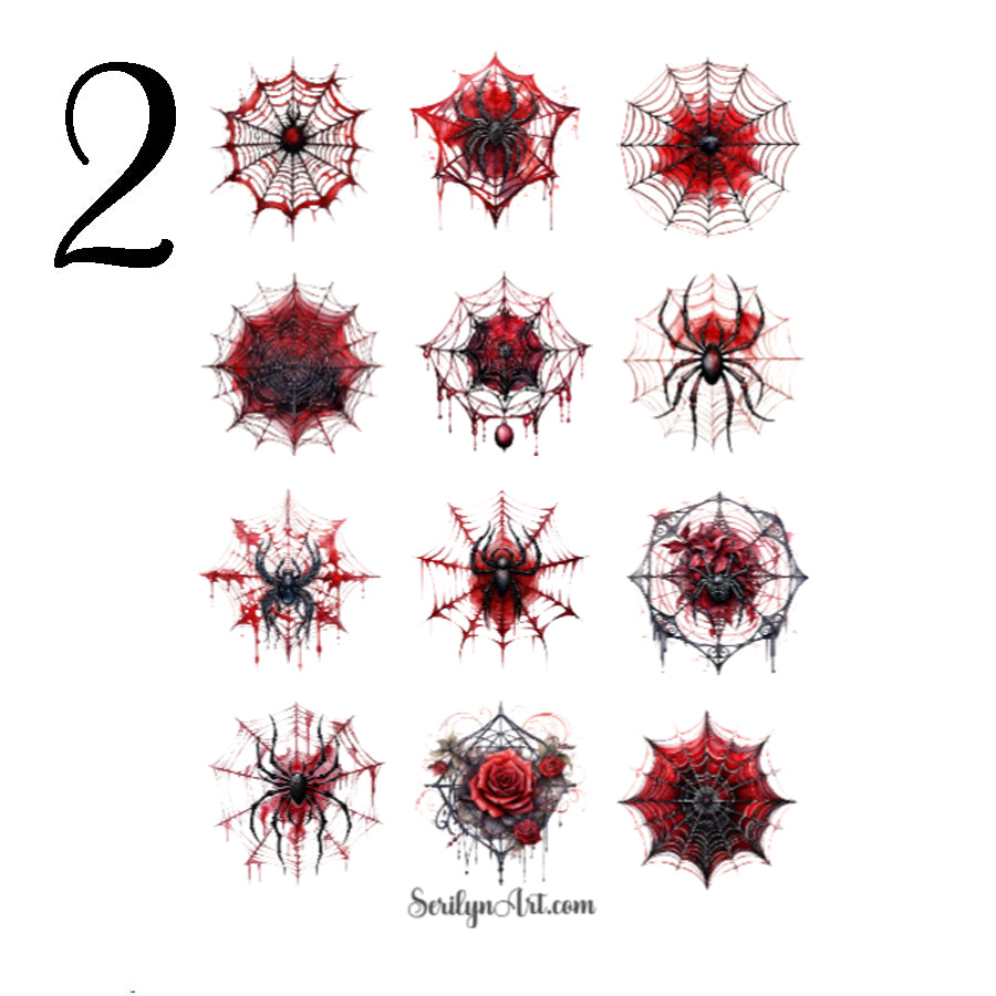 Spooky Spiderwebs Sticker Sheet