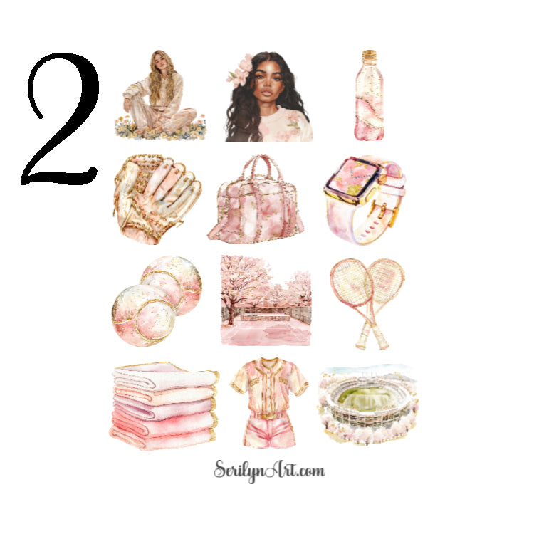 Sporty Spring Sticker Sheet